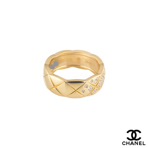 chanel yellow ring|chanel ring with diamonds.